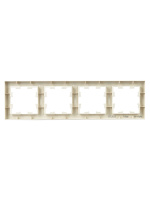 BRITE Рамка 4 поста РУ-4-БрКр бежевый IEK BR-M42-K10