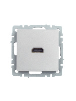 BRITE Розетка HDMI РHDMI-0-БрА алюминий IEK BR-H10-K47