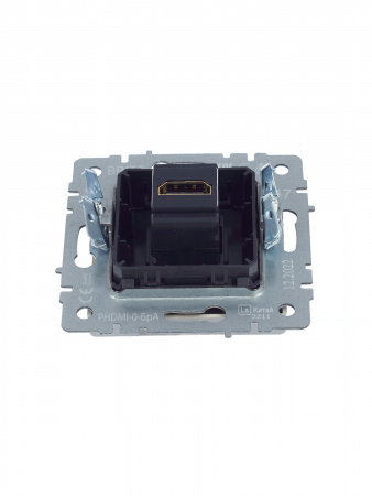 BRITE Розетка HDMI РHDMI-0-БрА алюминий IEK BR-H10-K47