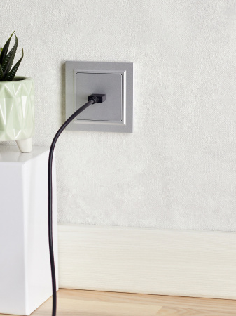 BRITE Розетка HDMI РHDMI-0-БрА алюминий IEK BR-H10-K47