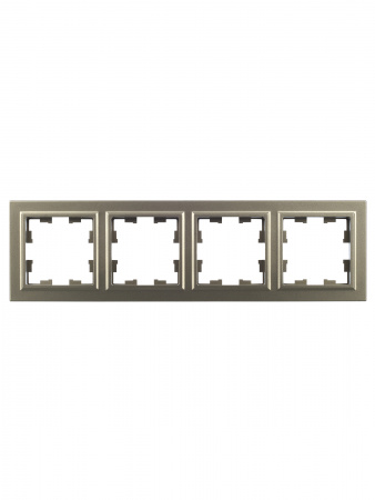 BR-M42-K37 BRITE Рамка 4 поста РУ-4-БрШ шампань IEK 