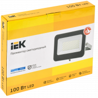 Прожектор СДО 07-100 светодиодный серый IP65 IEK LPDO701-100-K03