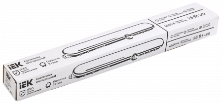 LDSP0-1304-18-4500-K01 Светильник ДСП 1304 18Вт 4000К IP65 600мм серый пластик IEK 