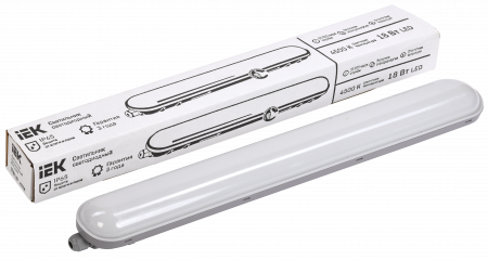 LDSP0-1304-18-4500-K01 Светильник ДСП 1304 18Вт 4000К IP65 600мм серый пластик IEK 