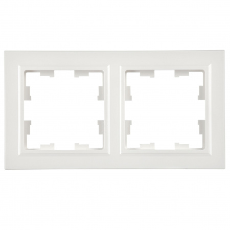 BRITE Рамка 2 поста РУ-2-БрБ белый IEK BR-M22-K01