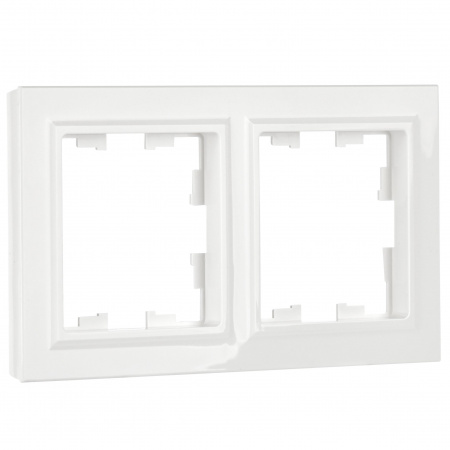 BRITE Рамка 2 поста РУ-2-БрБ белый IEK BR-M22-K01