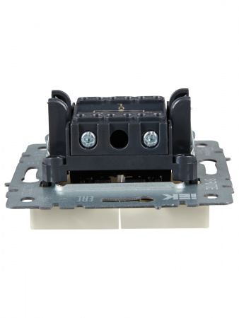 BRITE Выключатель жалюзи 10А ВС10-1-5-БрКр бежевый IEK BR-V15-0-10-K10