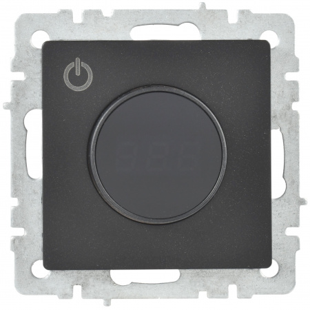 BRITE Термостат электронный с индикацией ТС10-1-БрЧ черный IEK BR-RT11-K02