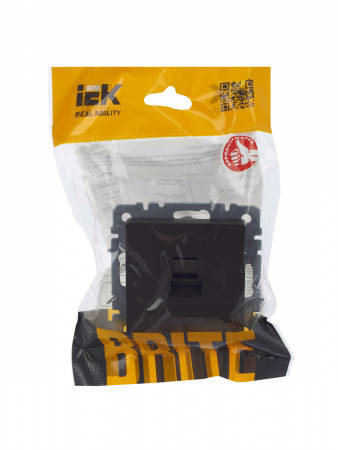 BRITE Розетка компьютерная RJ45 кат.5E РК10-БрТБ темная бронза IEK BR-K10-1-K45