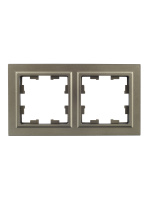 BRITE Рамка 2 поста РУ-2-БрШ шампань IEK BR-M22-K37