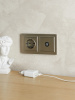 BRITE Рамка 2 поста РУ-2-БрШ шампань IEK BR-M22-K37