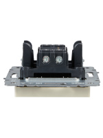 BRITE Выключатель одноклавишный проходной 10А ВС10-1-6-БрКр бежевый IEK BR-V12-0-10-K10