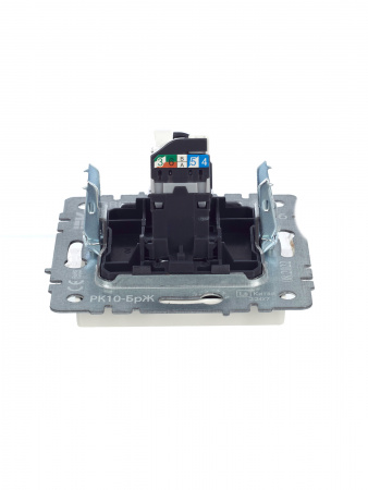 BRITE Розетка компьютерная RJ45 кат.5E РК10-БрЖ жемчуг IEK BR-K10-1-K36