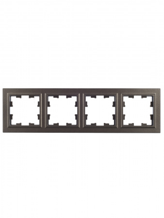 BRITE Рамка 4 поста РУ-4-БрТБ темная бронза IEK BR-M42-K45