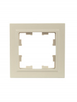 BRITE Рамка 1 пост РУ-1-БрКр бежевый IEK BR-M12-K10