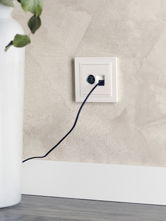 BRITE Розетка двойная TV+RJ45 кат.5E РТВ/РК12-БрЖ жемчуг IEK BR-AK20-1-K36