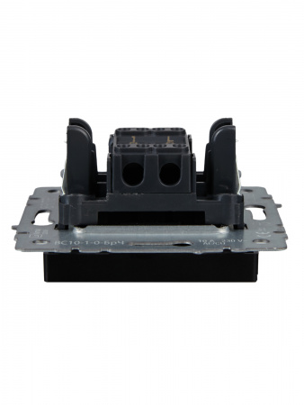 BRITE Выключатель одноклавишный 10А ВС10-1-0-БрЧ черный IEK BR-V10-0-10-K02