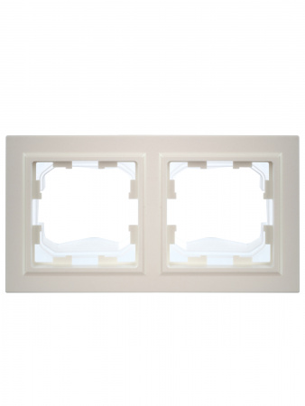 BR-M22-44-K36 BRITE Рамка 2 поста IP44 РУ-2-БрЖ-44 жемчуг IEK 