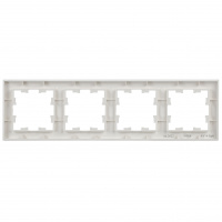 BRITE Рамка 4 поста РУ-4-БрБ белый IEK BR-M42-K01