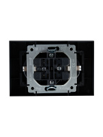 BRITE Розетка двойная с заземлением с защитными шторками 16А в сборе РСш12-3-БрМ маренго IEK BR-R24-16-K35-F