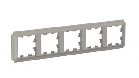 ATLASDESIGN ANTIQUE 5-постовая рамка, универсальная, ШАМПАНЬ Systeme Electric ATN100505