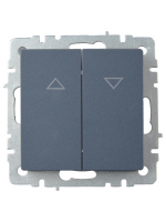 BRITE Выключатель жалюзи 10А ВС10-1-5-БрМ маренго IEK BR-V15-0-10-K35