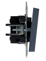 BRITE Выключатель жалюзи 10А ВС10-1-5-БрМ маренго IEK BR-V15-0-10-K35