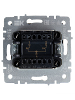 BRITE Выключатель жалюзи 10А ВС10-1-5-БрМ маренго IEK BR-V15-0-10-K35