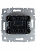 BRITE Выключатель жалюзи 10А ВС10-1-5-БрМ маренго IEK BR-V15-0-10-K35