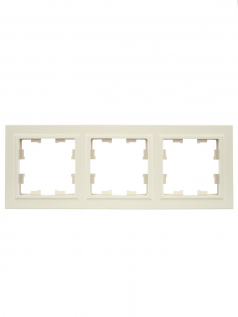 BRITE Рамка 3 поста РУ-3-БрКр бежевый IEK BR-M32-K10
