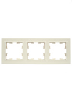 BRITE Рамка 3 поста РУ-3-БрКр бежевый IEK BR-M32-K10