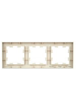 BRITE Рамка 3 поста РУ-3-БрКр бежевый IEK BR-M32-K10