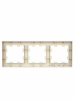 BRITE Рамка 3 поста РУ-3-БрКр бежевый IEK BR-M32-K10