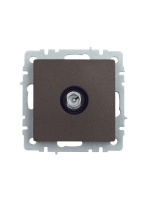 BRITE Розетка TV проходная РТВ10-0-БрТБ темная бронза IEK BR-A10-P-K45