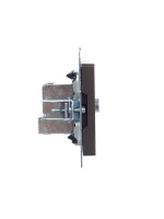 BRITE Розетка TV проходная РТВ10-0-БрТБ темная бронза IEK BR-A10-P-K45