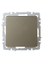 BRITE Выключатель одноклавишный проходной 10А ВС10-1-6-БрШ шампань IEK BR-V12-0-10-K37
