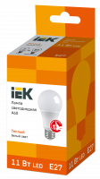Лампа светодиодная A60 груша 11Вт 230В 3000К E27 IEK LLE-A60-11-230-30-E27