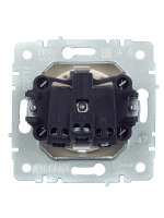 BRITE Розетка с заземлением без защитных шторок 16А РС11-1-0-БрА алюминий IEK BR-R11-16-K47