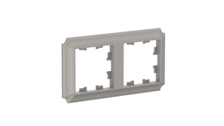 ATN100502 ATLASDESIGN ANTIQUE 2-постовая рамка, универсальная, ШАМПАНЬ Systeme Electric 