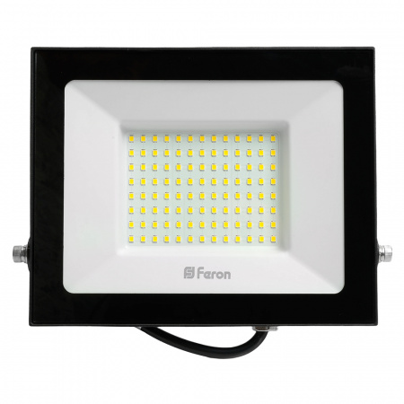 LL-922 48108 Прожектор светодиодный ДО-100w 4000К 9500Лм IP65 черный FERON 