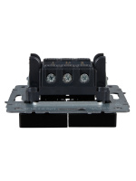 BRITE Выключатель двухклавишный проходной 10А ВС10-2-6-БрЧ черный IEK BR-V22-0-10-K02