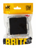BRITE Выключатель двухклавишный проходной 10А ВС10-2-6-БрЧ черный IEK BR-V22-0-10-K02