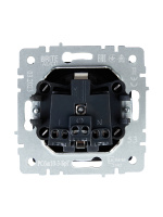 BRITE Розетка с заземлением с защитными шторками и крышкой 16А IP20 РСбш10-3-БрГ графит IEK BR-R16-16-K53