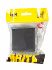 BRITE Розетка с заземлением с защитными шторками и крышкой 16А IP20 РСбш10-3-БрГ графит IEK BR-R16-16-K53