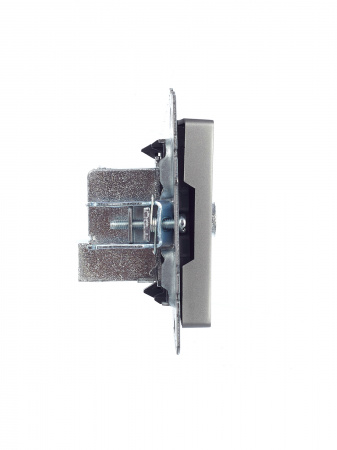 BRITE Розетка TV проходная РТВ10-0-БрС сталь IEK BR-A10-P-K46