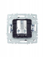 BRITE Розетка TV проходная РТВ10-0-БрС сталь IEK BR-A10-P-K46