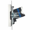 BRITE Розетка компьютерная RJ45 кат.6 РК11-БрБ белый IEK BR-K10-2-K01