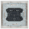 BRITE Выключатель двухклавишный 10А в сборе ВСР10-2-0-БрБ белый IEK BR-V20-0-10-K01-F