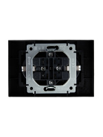 BRITE Розетка двойная с заземлением без защитных шторок 16А в сборе РС12-3-БрГ графит IEK BR-R21-16-K53-F