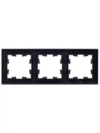 BRITE Рамка 3 поста РУ-3-БрЧ черный IEK BR-M32-K02